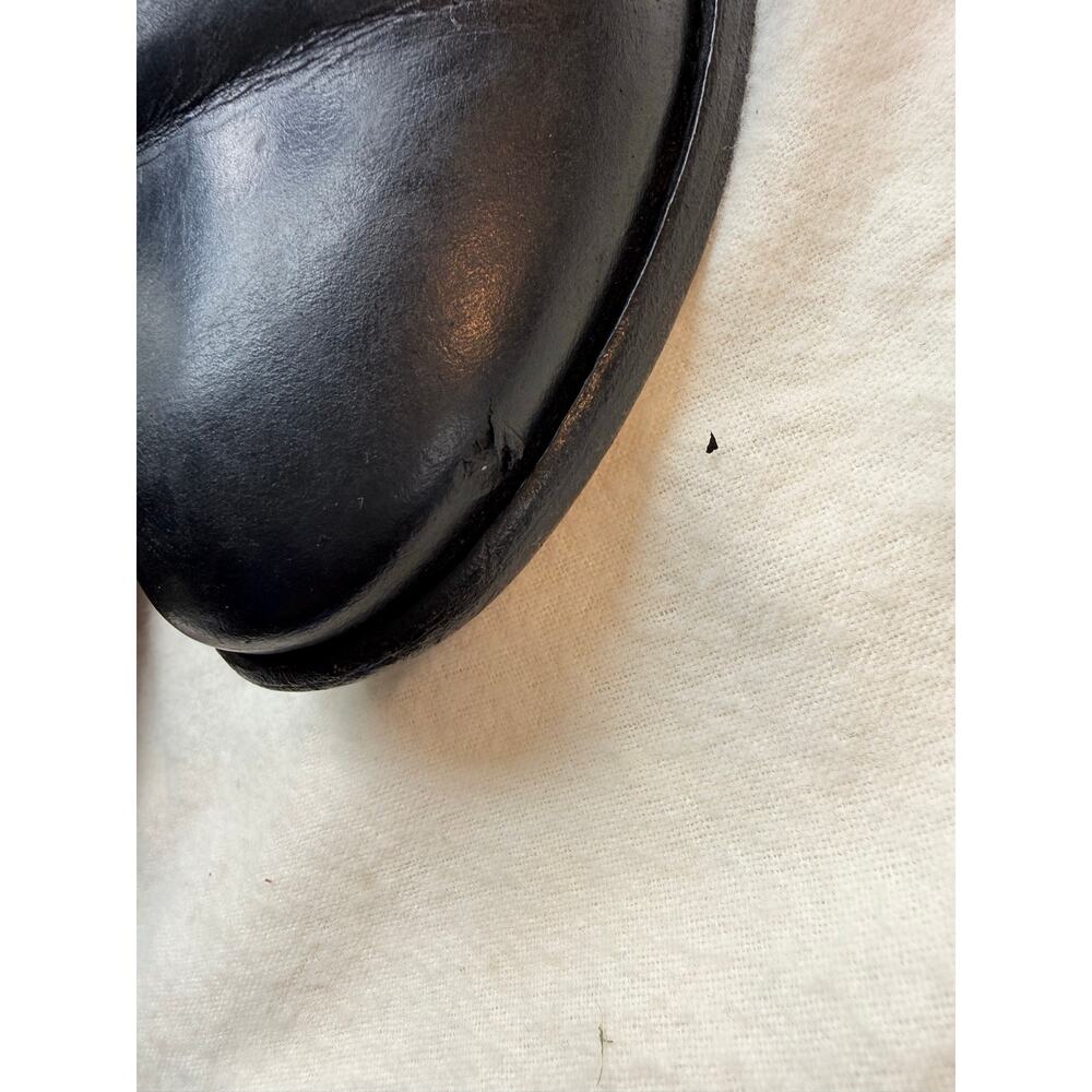 Frye Melissa Short Pull On Boots Black Leather Women’s 8.5 Classic Riding Ankle - Picture 5 of 11